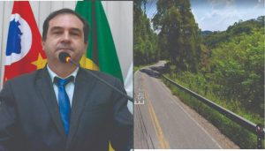 Vereador Alexandre Pierroni pede manutenção na Estrada da Serrinha, no Cambará