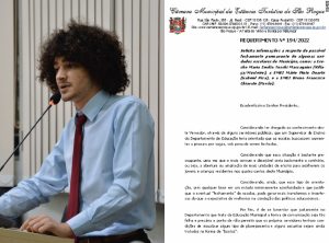 Vereador Paulo Juventude questiona Prefeito sobre possível fechamento de escolas municipais