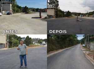 Thiago Nunes confere finalização das obras de asfaltamento da Estrada Ernesto Stockler de Lima