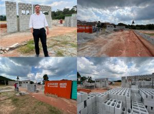 Vereador Guilherme Nunes comemora construção de área de esportes e lazer na Vila Amaral