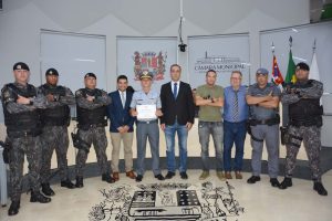 Vereador Marquinho Arruda homenageia 1º Sargento Alexandre Pedroso pelos 30 anos de serviços prestados à Polícia Militar